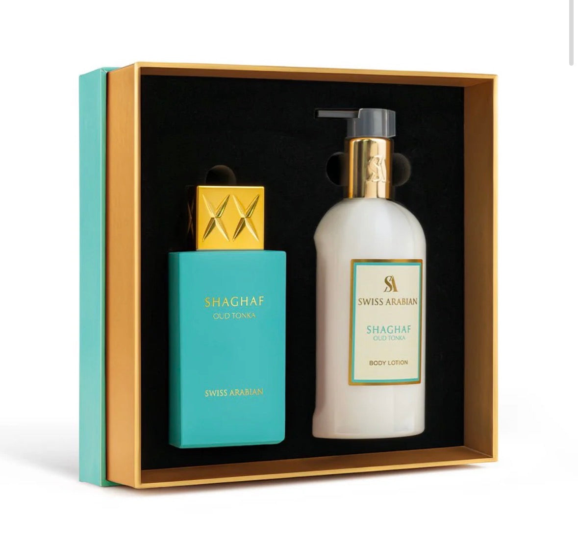 Swiss Arabian - Shaghaf Oud Tonka Eau de Parfum + Bodylotion Geschenkeset