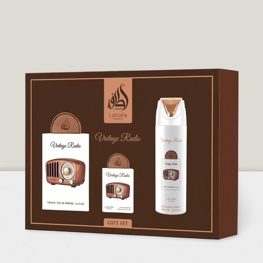 LATTAFA - Vintage Radio Bundle Geschenkeset